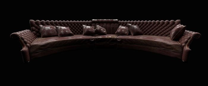 Weathered Leather Sofa Cgtrader Weathered Leather Sofa