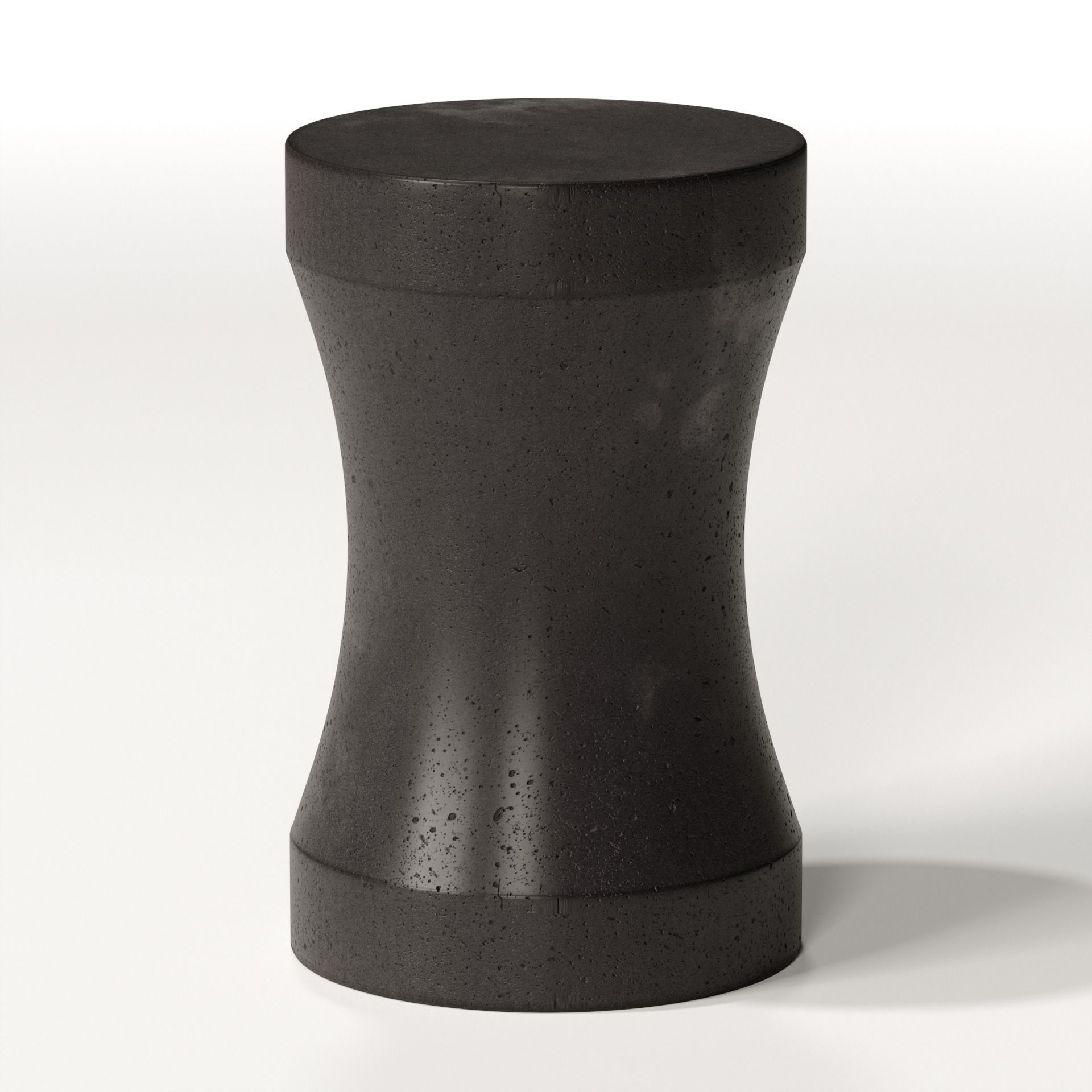 Lava Stone Stool End Table