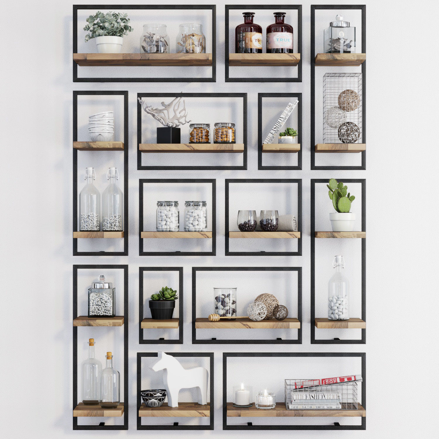 3D Teak House LOFT dBodhi Shelfmate wall shelves