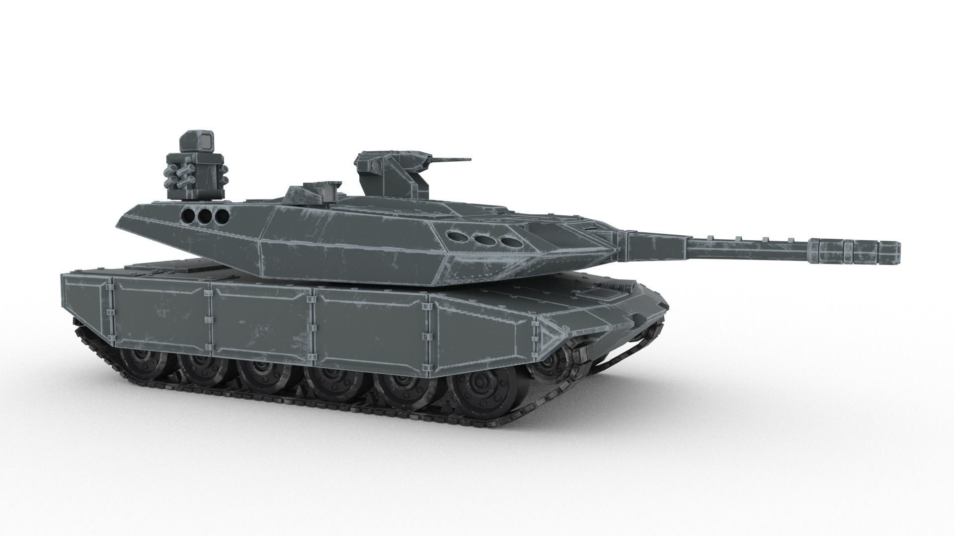 Main Battle Tank ALTAY-II 3D model