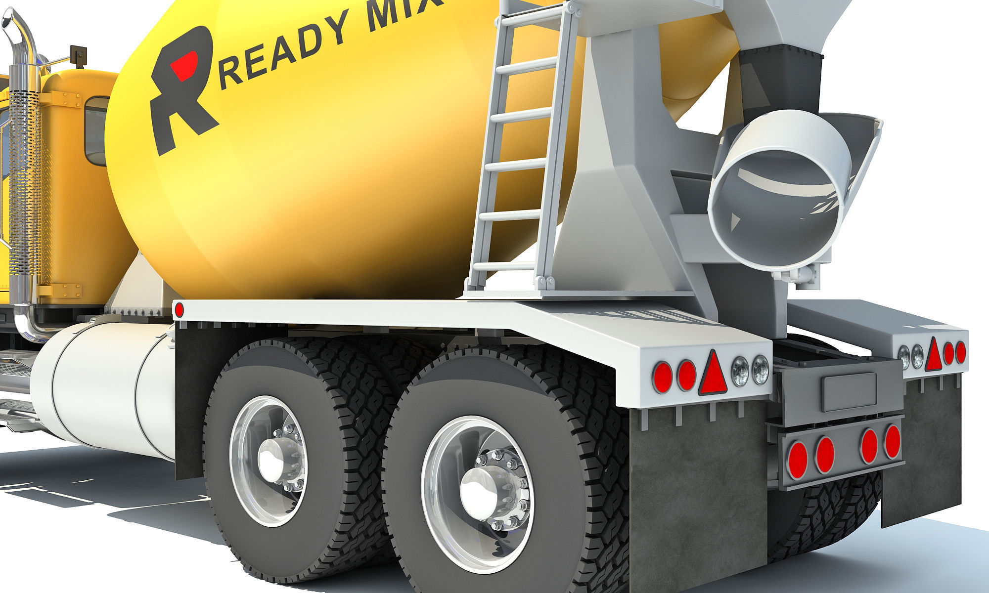 Concrete Mixer Ready Mix Truck 3D model CGTrader