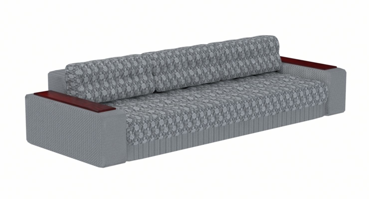sofa in fabric upholstery Free 3D model