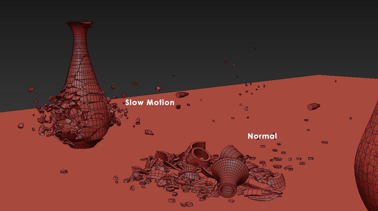 Flower vase Breaking 3D model animated CGTrader