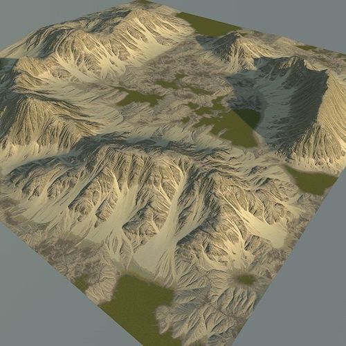 3D model Gamelevel Terrain HL1 VR / AR / low-poly MAX OBJ ...