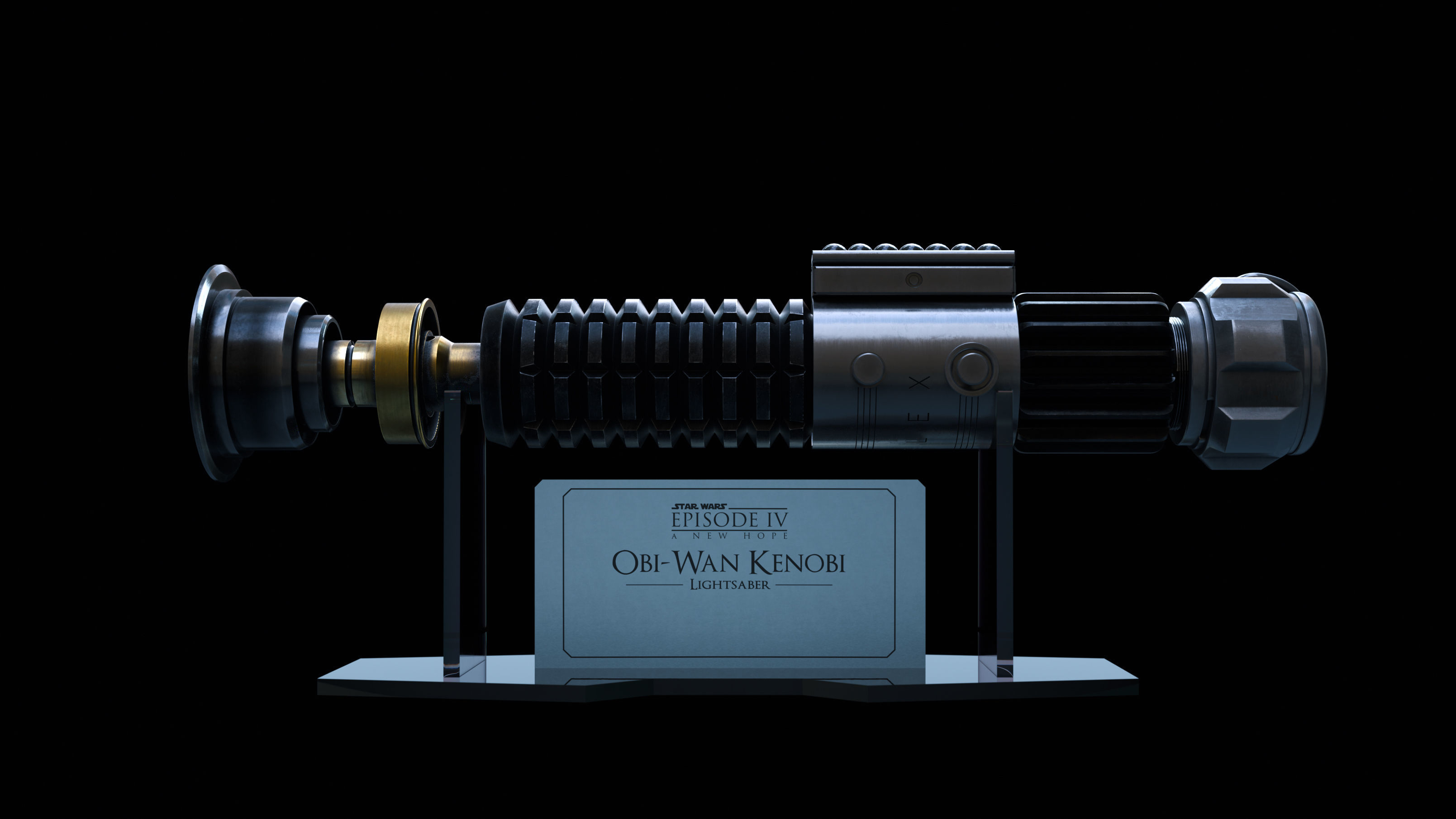ObiWan Kenobi Lightsaber 3D model CGTrader