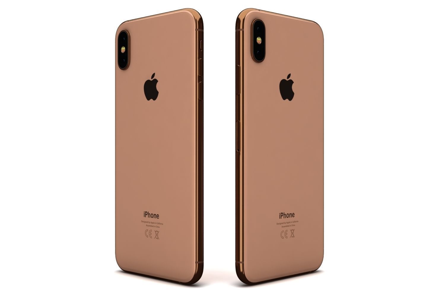 3D model Apple iPhone XS Max Gold VR / AR / lowpoly CGTrader