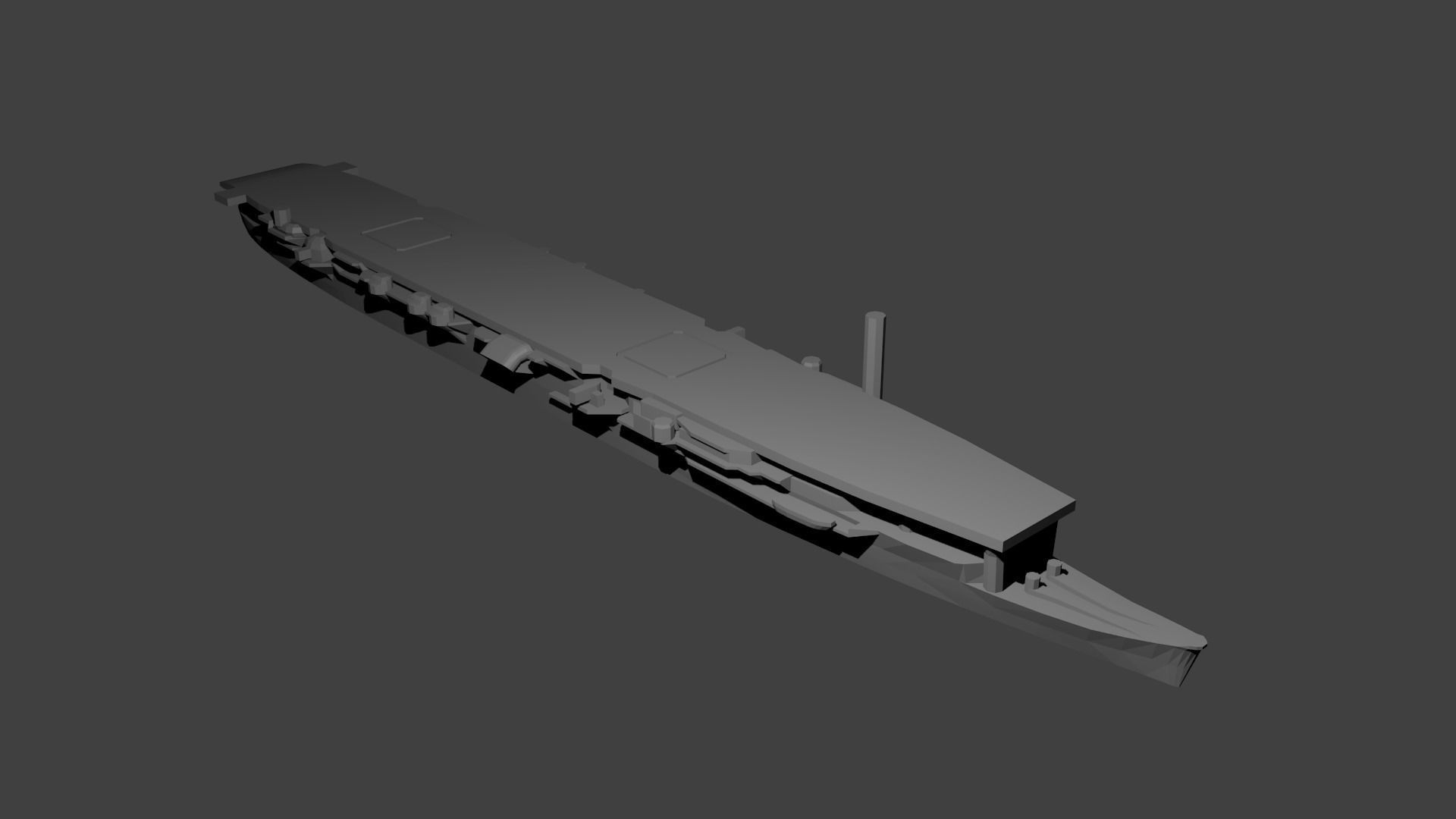 Japanese Aircraft Carrier Zuiho 3D model 3D printable CGTrader