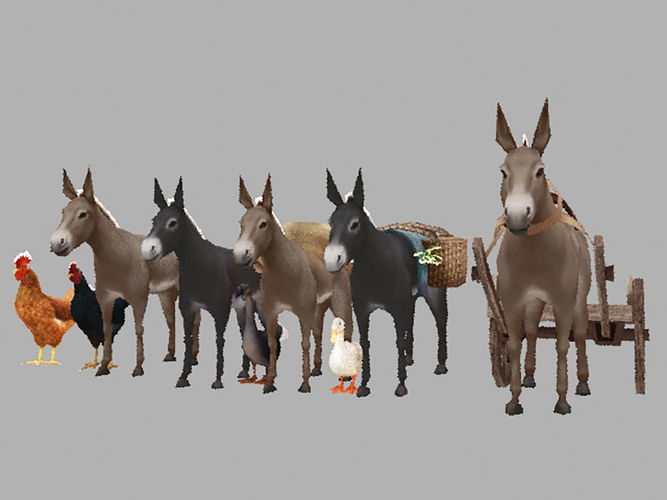3D model Domestic animals VR / AR / lowpoly CGTrader