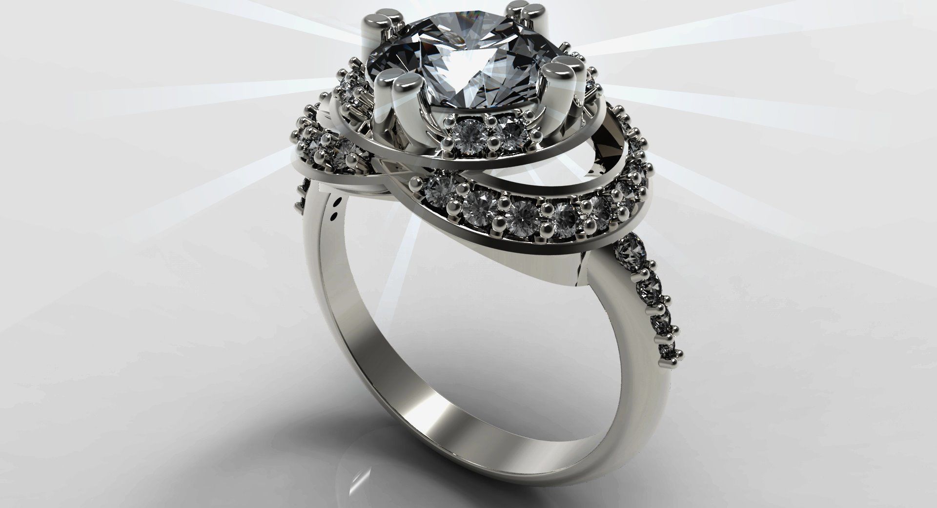 fashion ring 3D print model