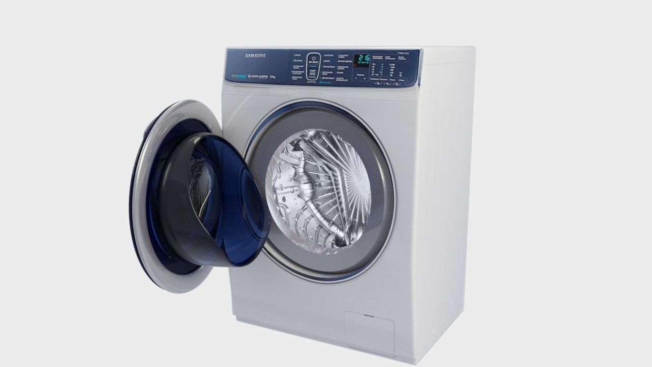 3D model low poly washing machine VR / AR / lowpoly CGTrader