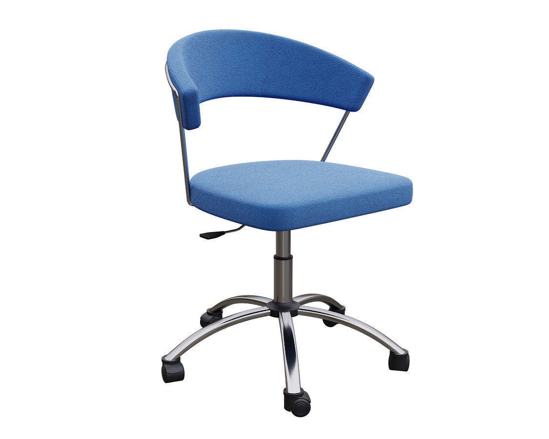Swivel Chair With Upholstered Seat New York Connubia Calligaris 3d Model