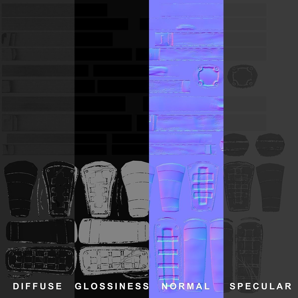 3D model Riot Armor VR / AR / low-poly rigged animated | CGTrader