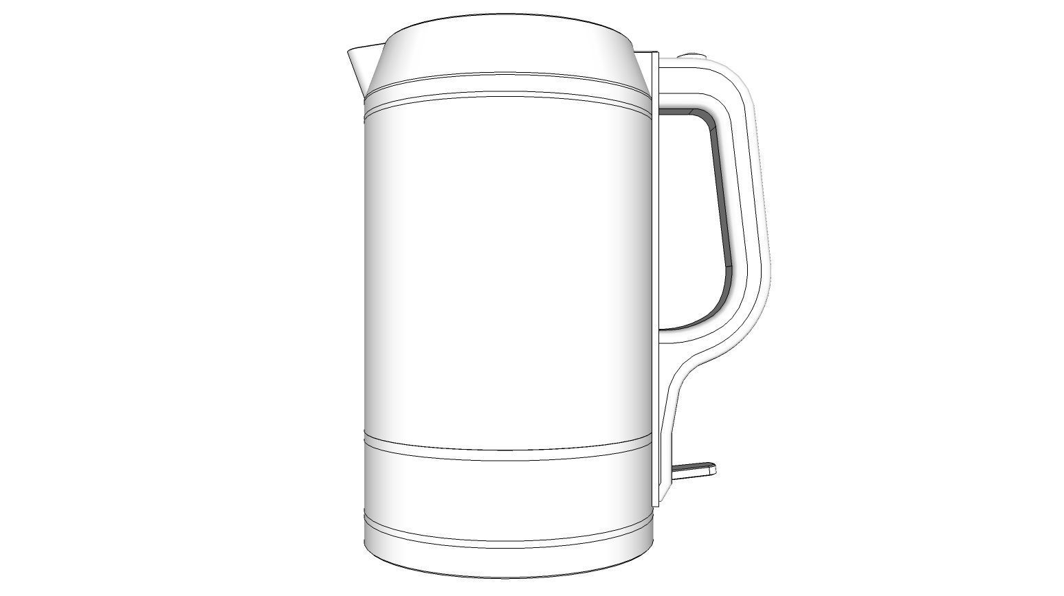Glass Kettle 3D model CGTrader