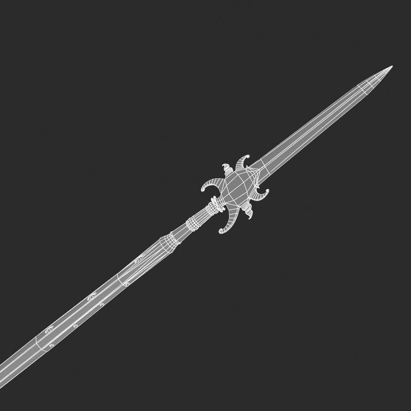 Javelin polearm 3D model CGTrader