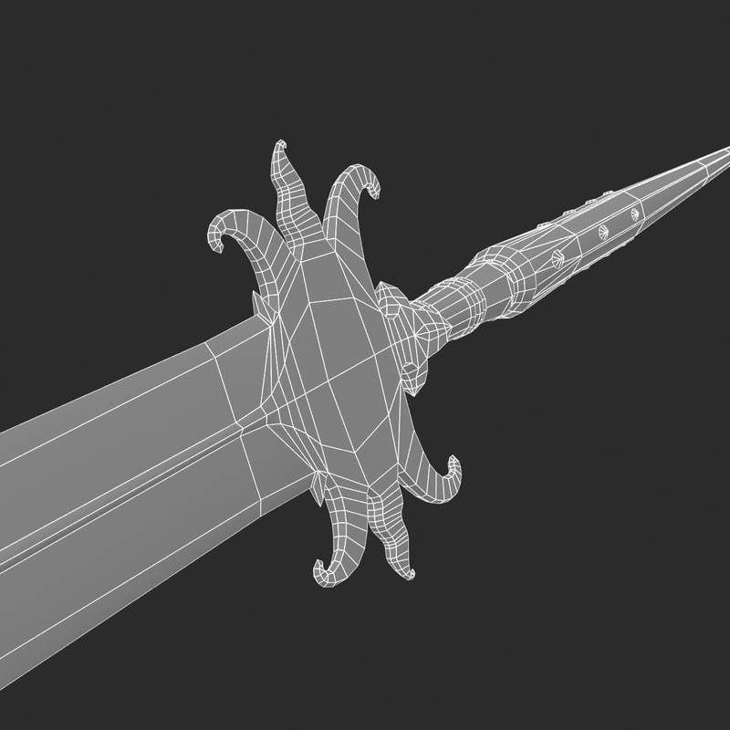 Javelin polearm 3D model CGTrader