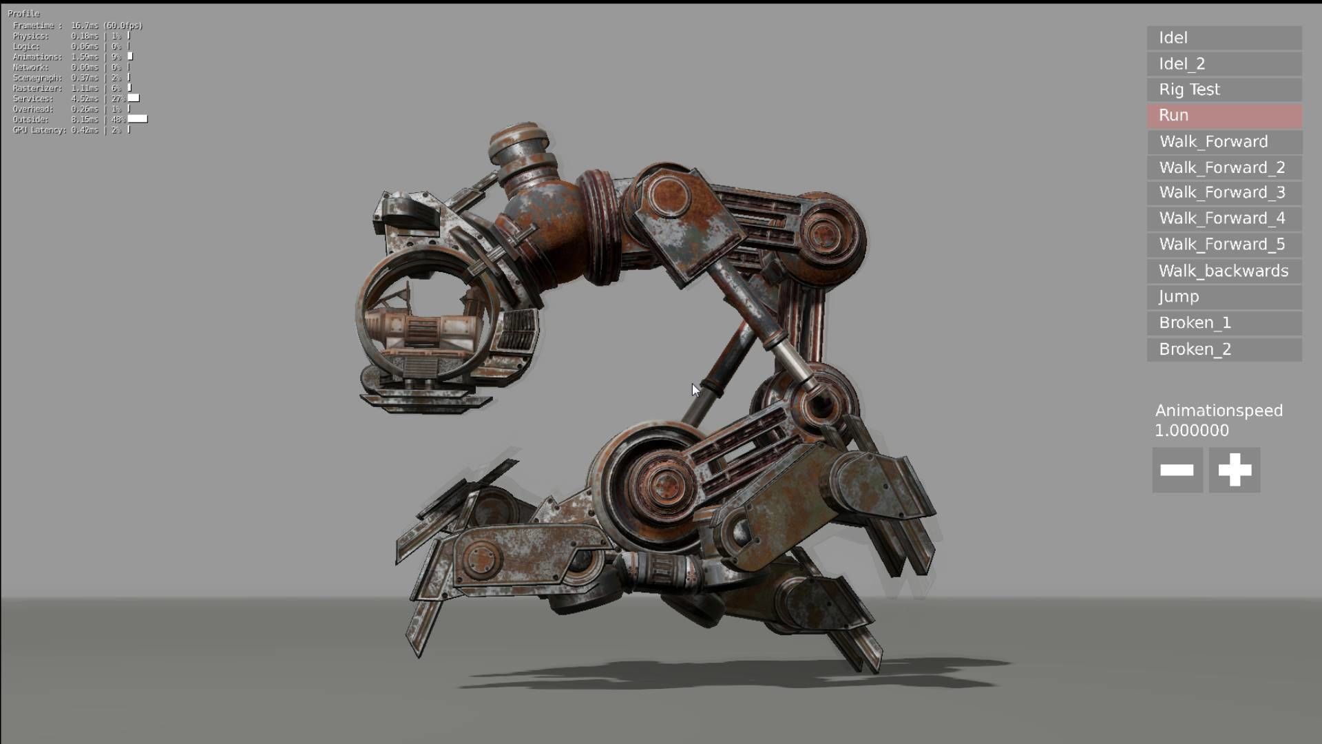 Mech Neck Blender Game Engine Mech Neck Walker free VR / AR / low-poly 3D model ...