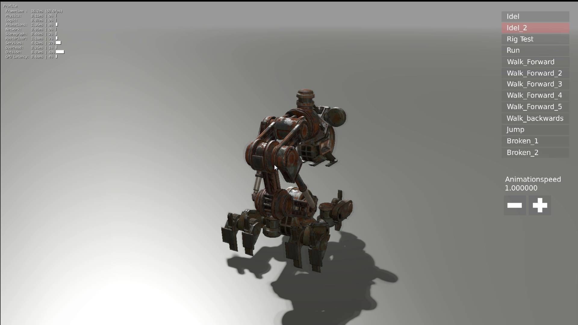Mech Neck Blender Game Engine Mech Neck Walker free VR / AR / low-poly 3D model ...