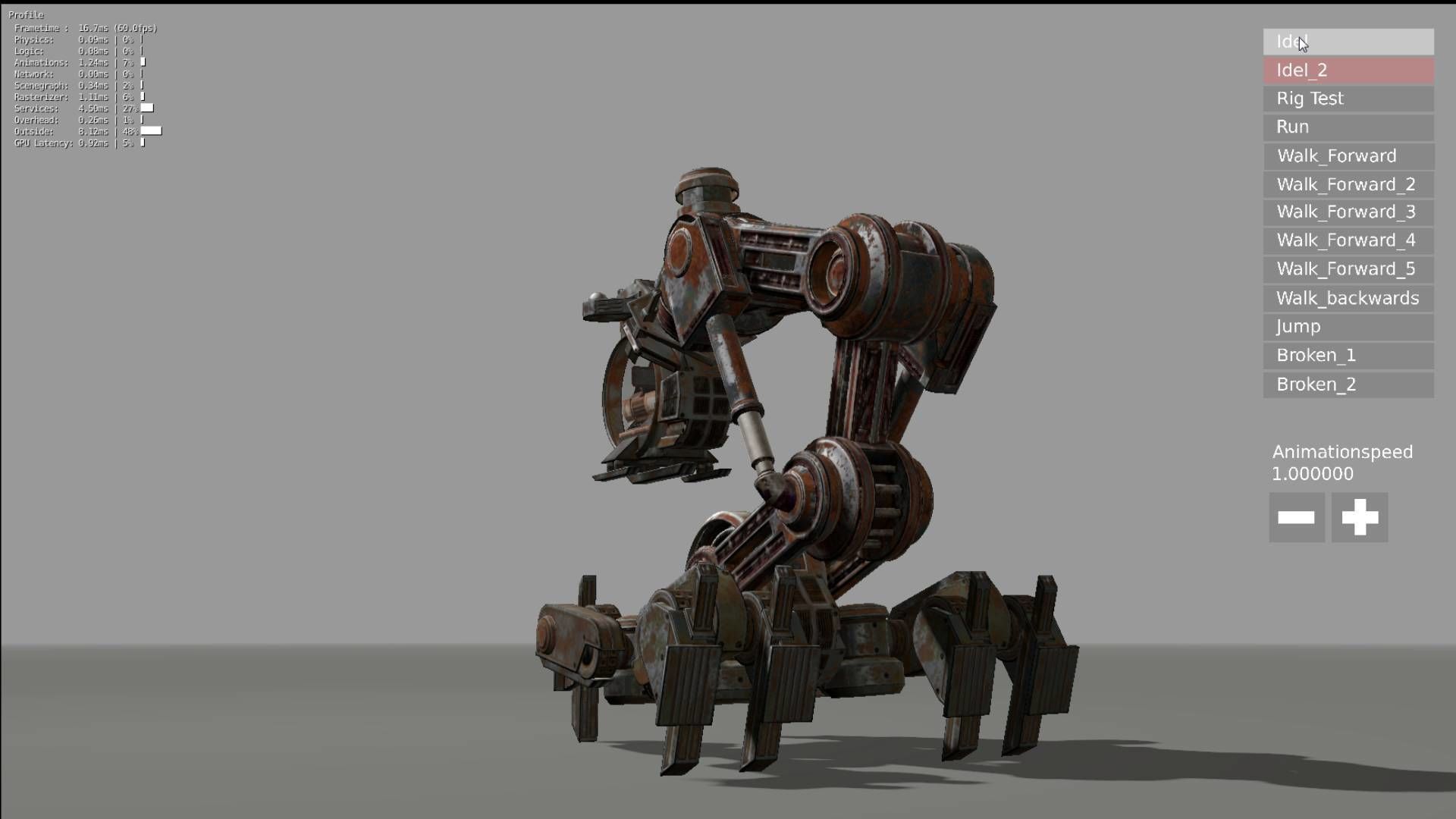 Mech Neck Blender Game Engine Mech Neck Walker free VR / AR / low-poly 3D model ...