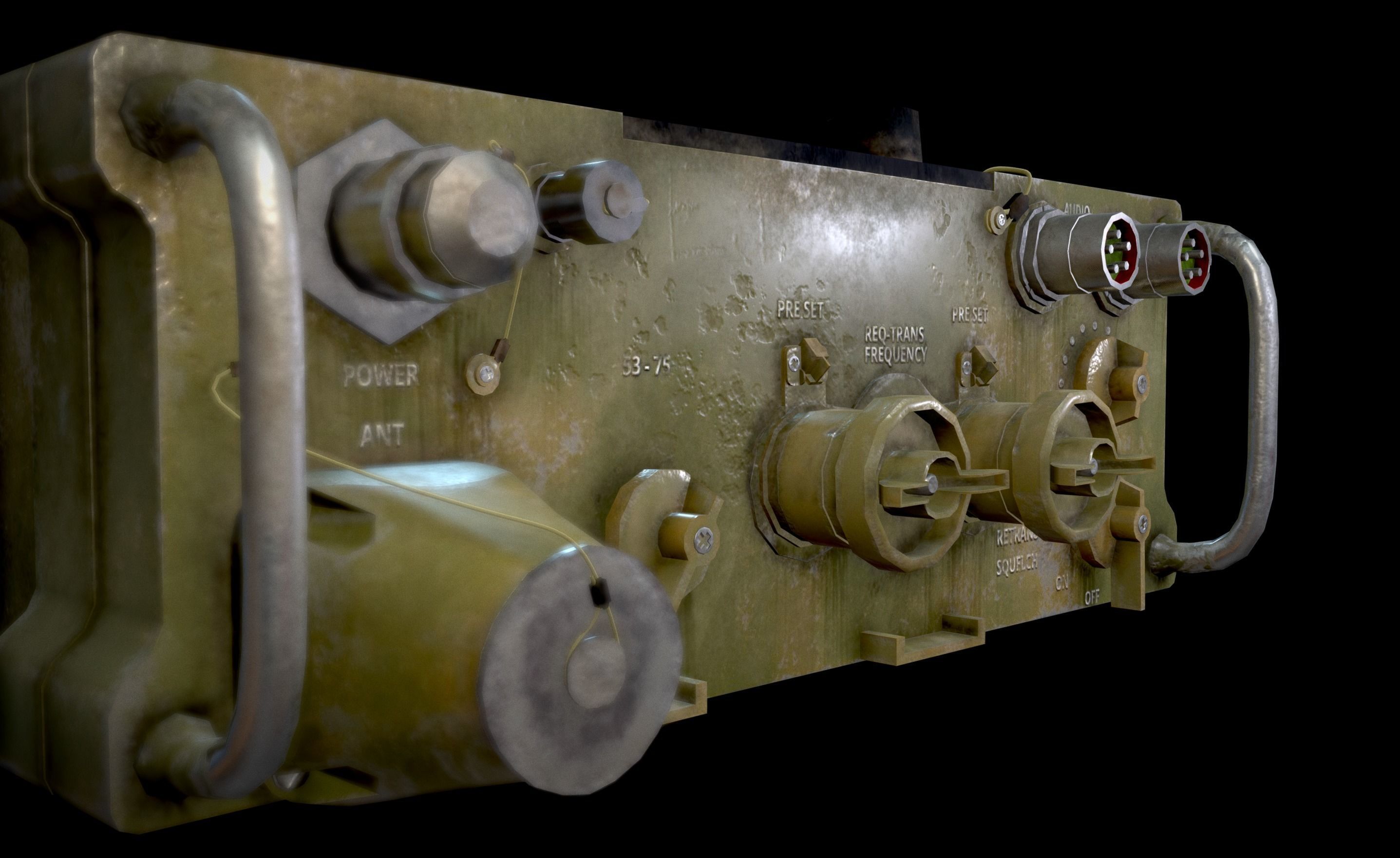 3D model AN - PRC-77 Portable Radio Transceiver - Detailed Military ...