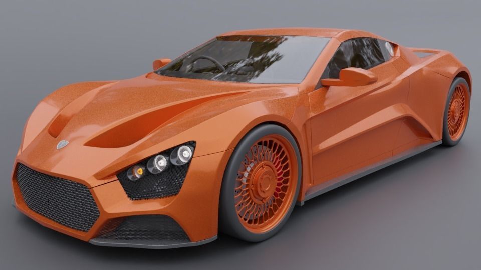 3d Model Racing Zenvo St1 Cgtrader