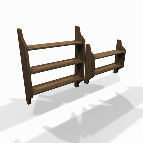 Classic wall shelfs 3D model CGTrader