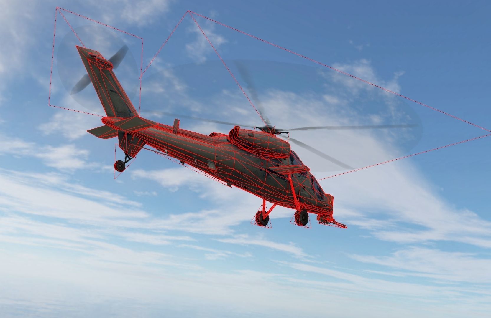 3D model Agusta A129 Mangusta gunship helicpter VR / AR / low-poly ...