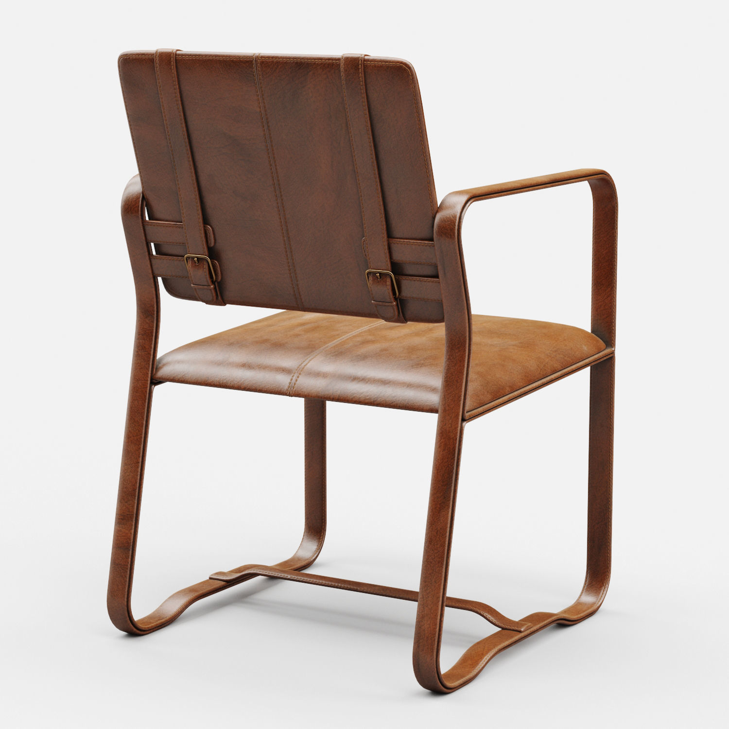 Buckle Desk Chair 3D model CGTrader