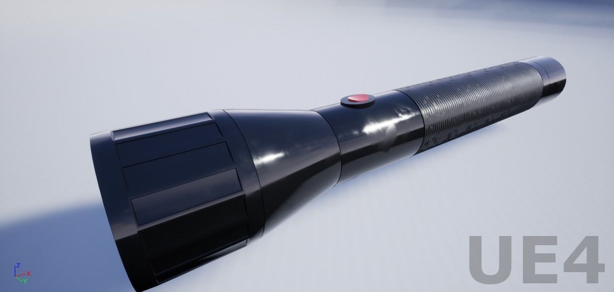 Flashlight Low-poly 3D model