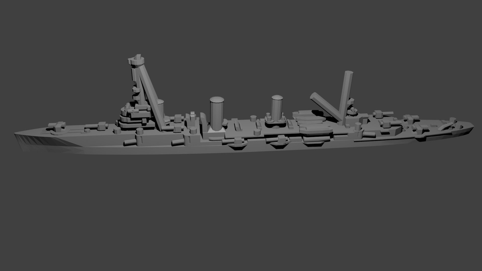 Soviet Svetlana Class Cruiser Warship free 3D model 3D printable CGTrader