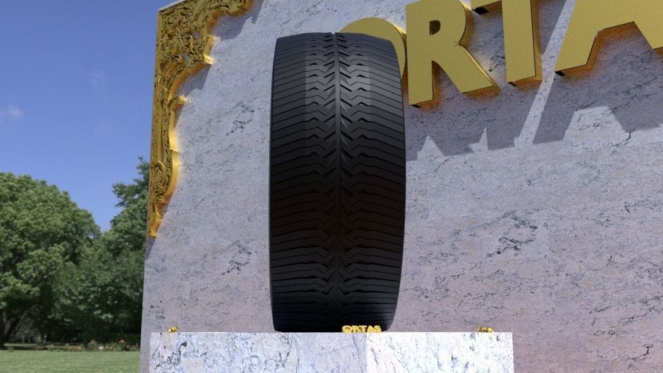 ORTAS TIRE NO 39 GAME READY AND 3D PRINTABLE