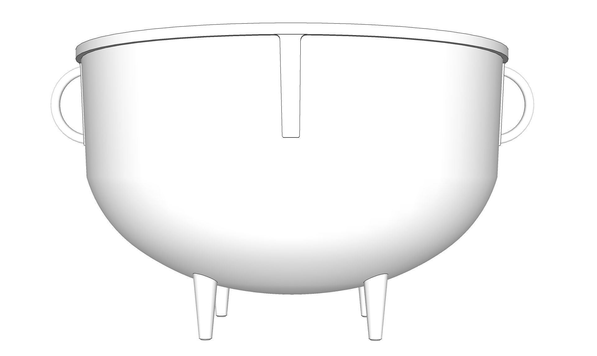 Iron Pot 3D model CGTrader