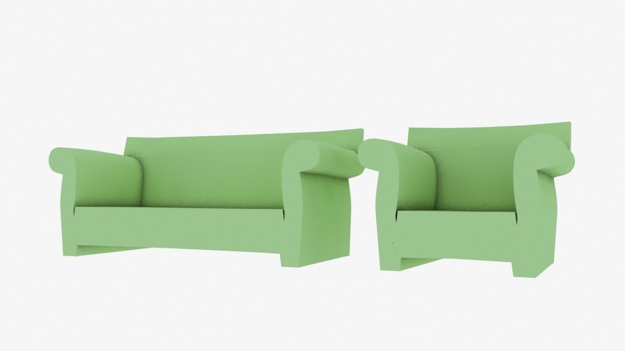 3D model Kartell Bubble Sofa VR / AR / lowpoly CGTrader