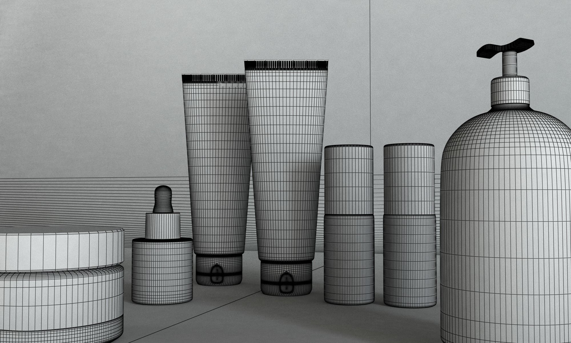 cosmetic products 3D model | CGTrader