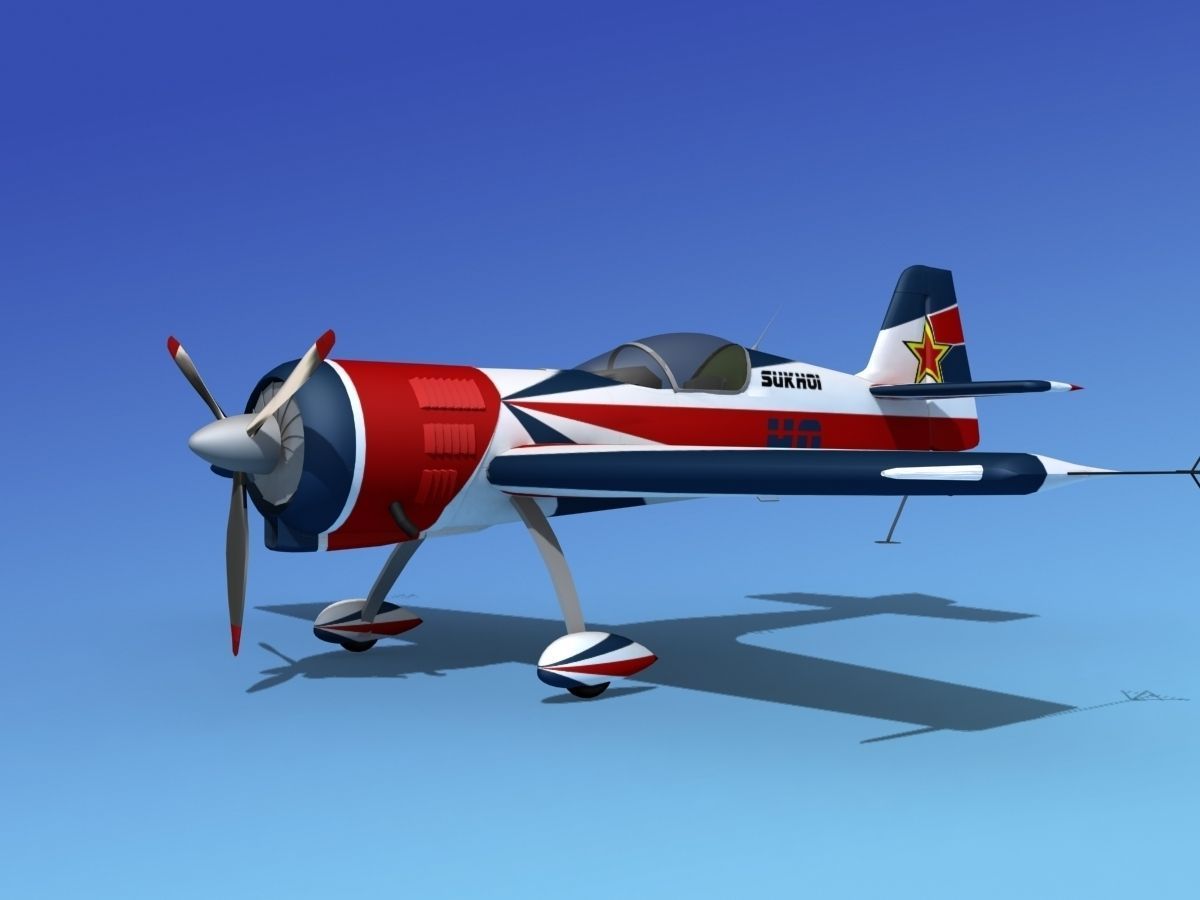 Sukhoi SU-26 Aerobat V16 3D model