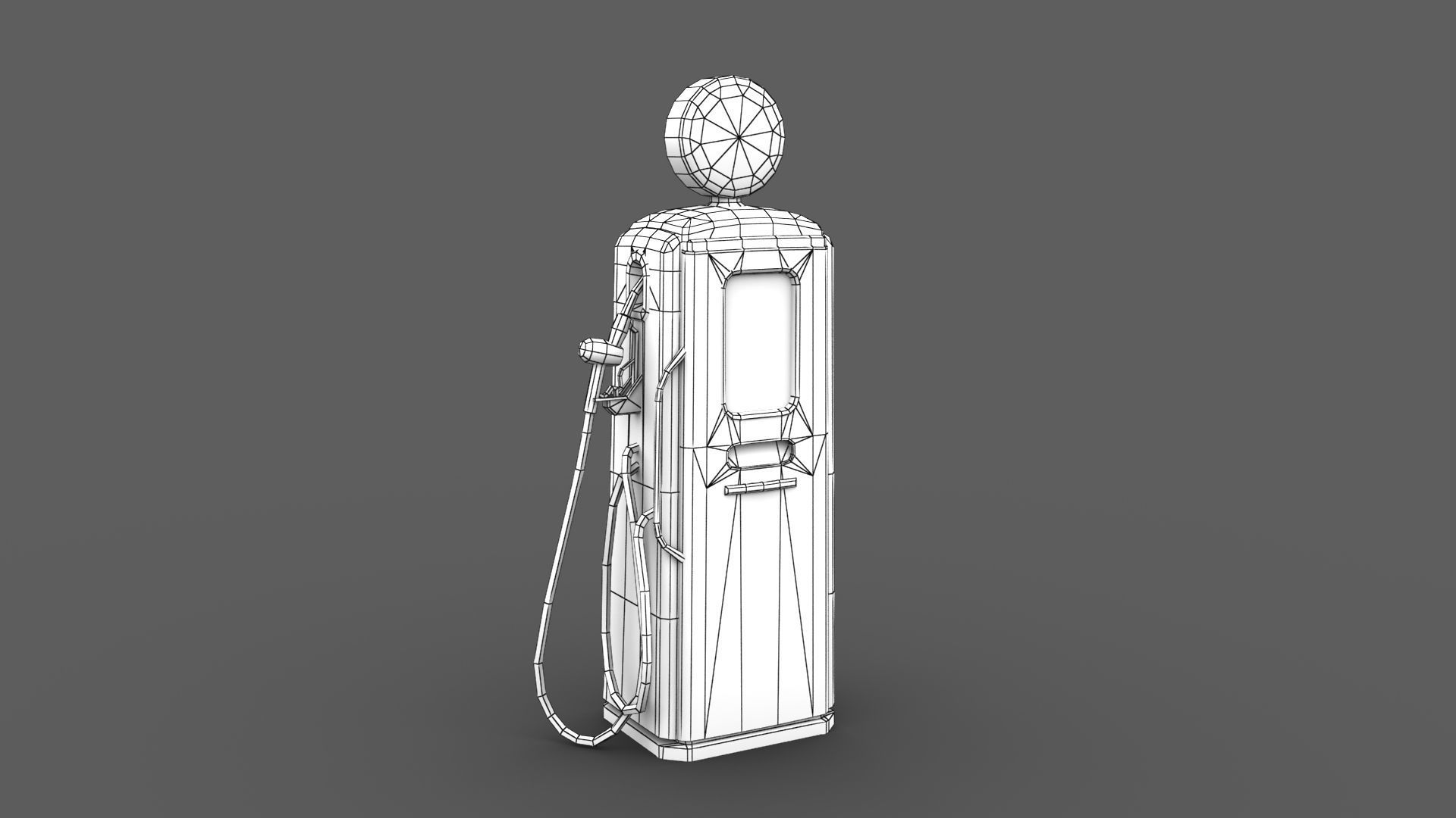 3D model Old Style Gas Pump VR / AR / low-poly | CGTrader