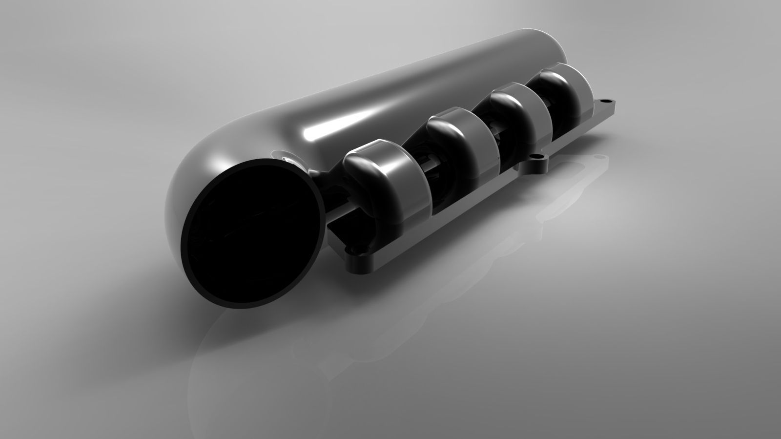 Intake for k4m Engine free 3D model | CGTrader