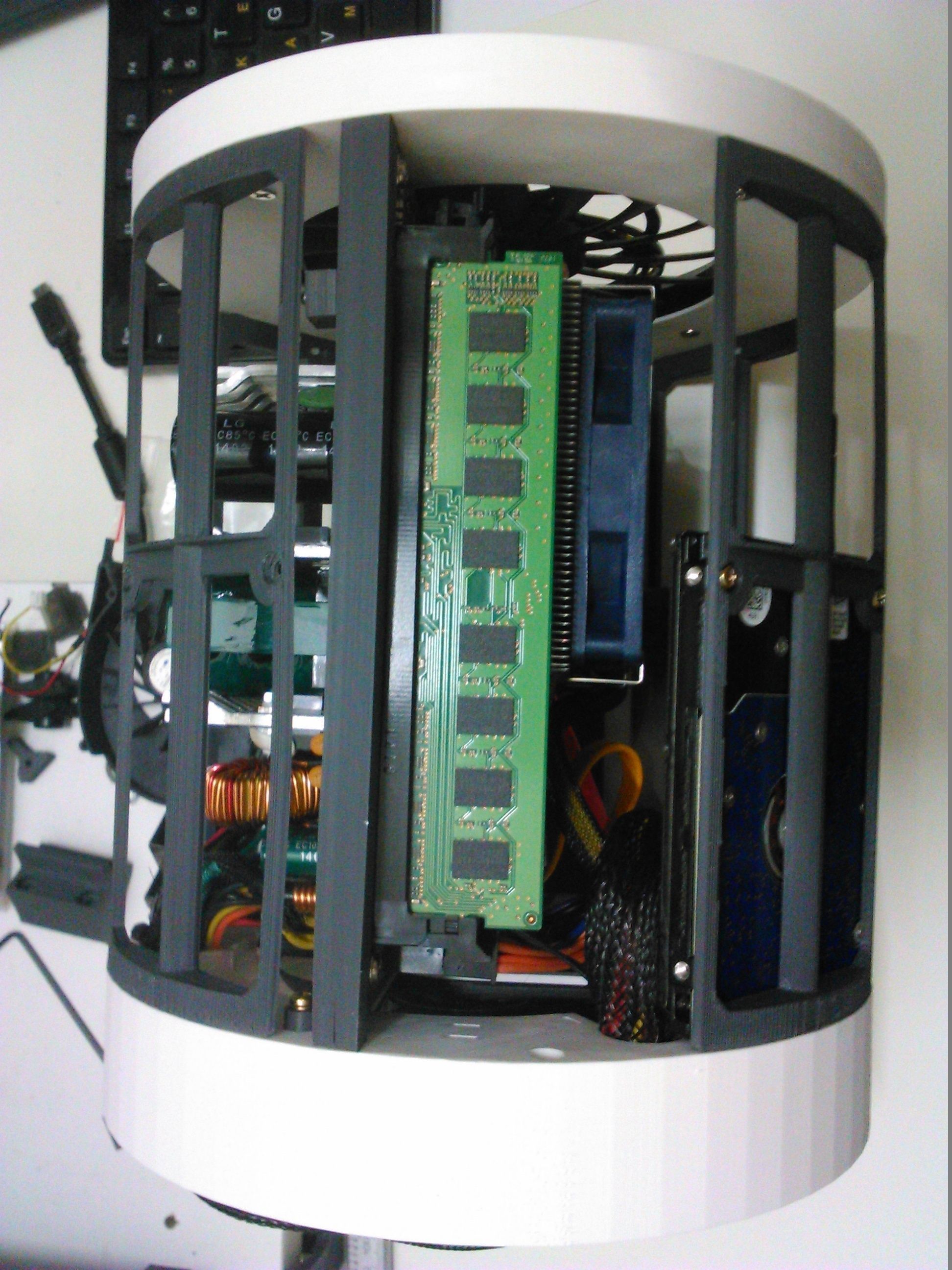 Full Printable ITX Case Mac Pro 2013 style 3D model 3D printable CGTrader