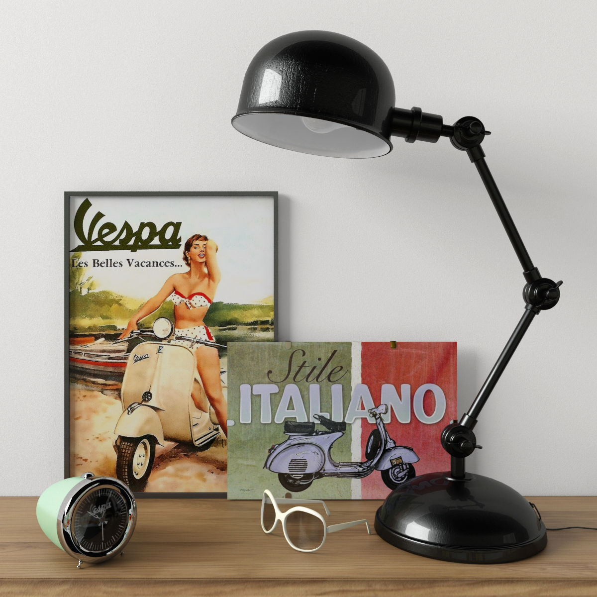 Retro set 3D model