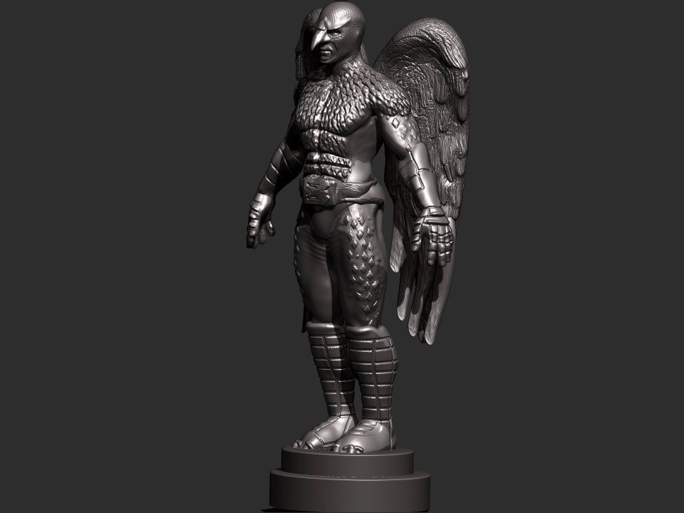 Birdman Statue 3D Model 3D printable STL WRL WRZ