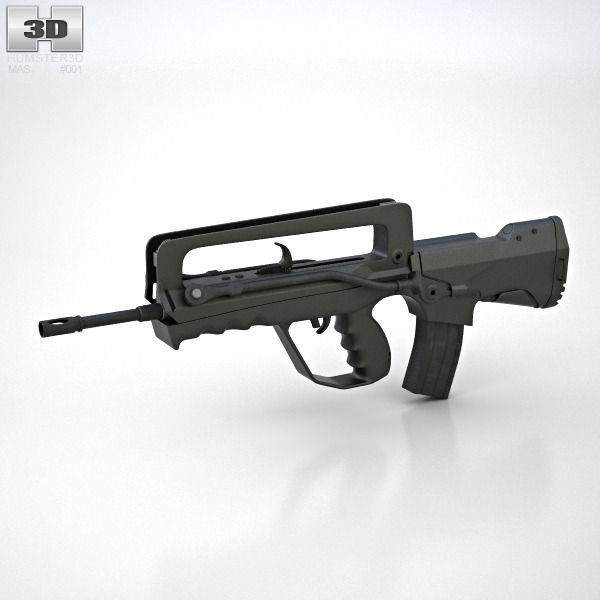 FAMAS G2 3D model CGTrader