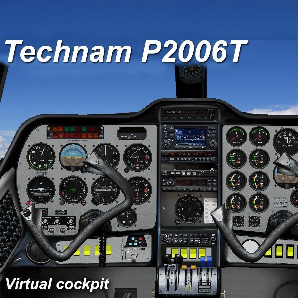 Tecnam P2006T Virtual Analog Cockpit