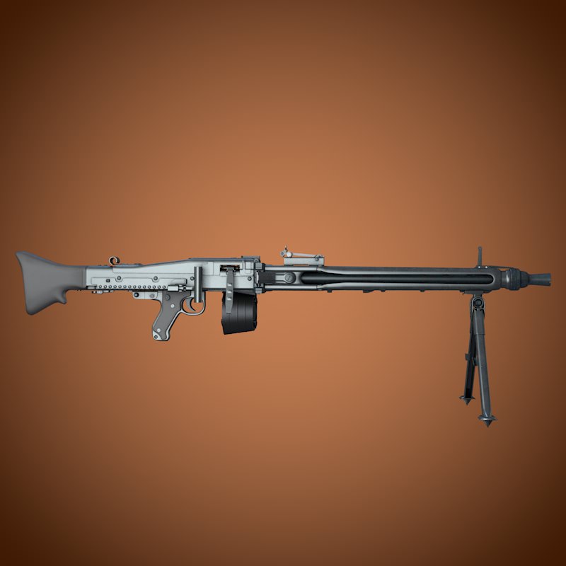 Lm3 Machine Gun MG3 machine gun 3D model | CGTrader