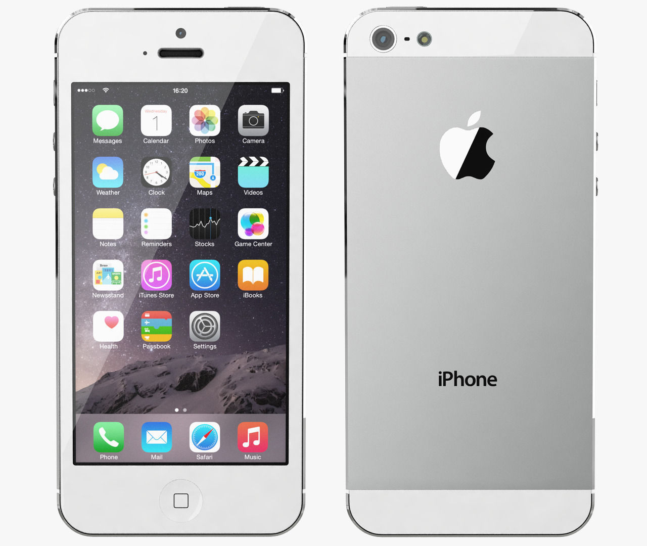 Apple iPhone 5 White Silver