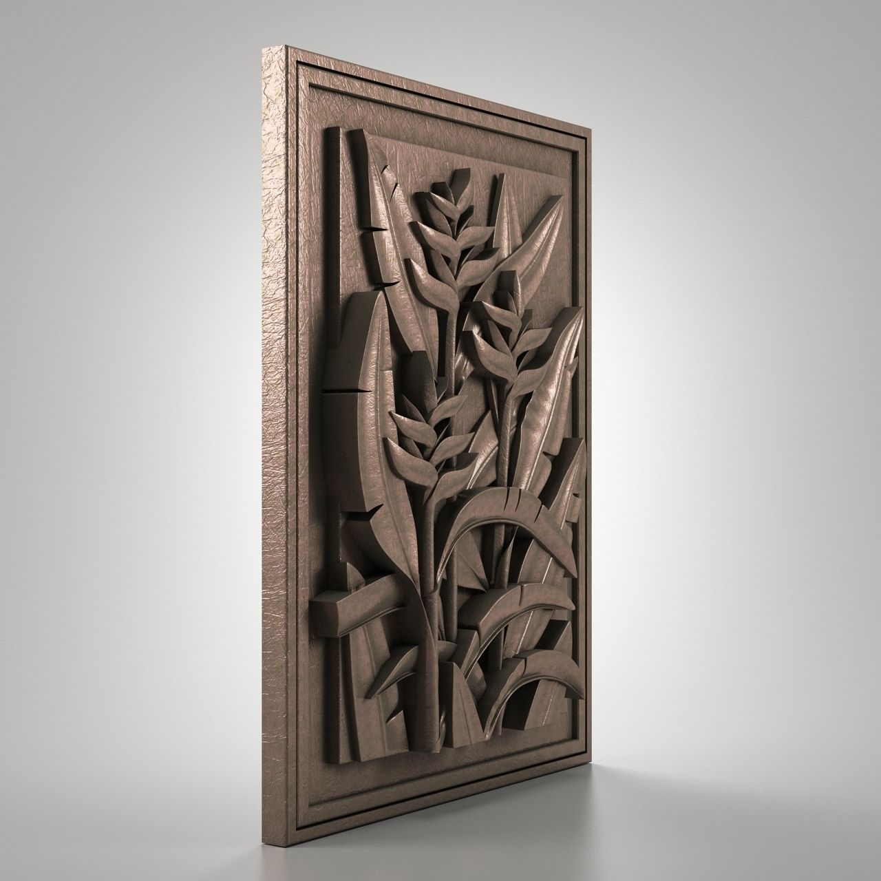 leaf relief 3D model CGTrader