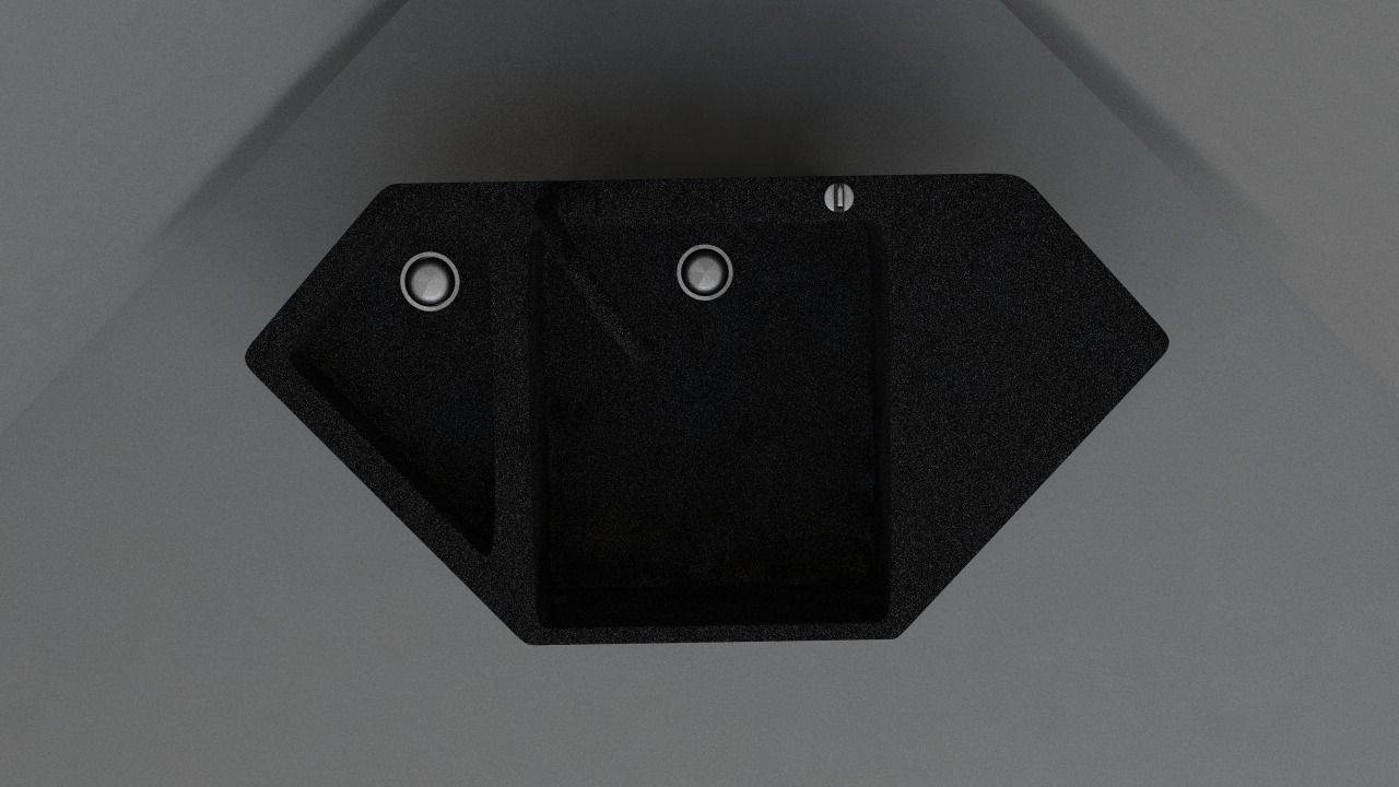 Granite Corner Kitchen Sink Cgtrader Granite Corner Kitchen Sink Model Obj S Fbx C4d Dae 2