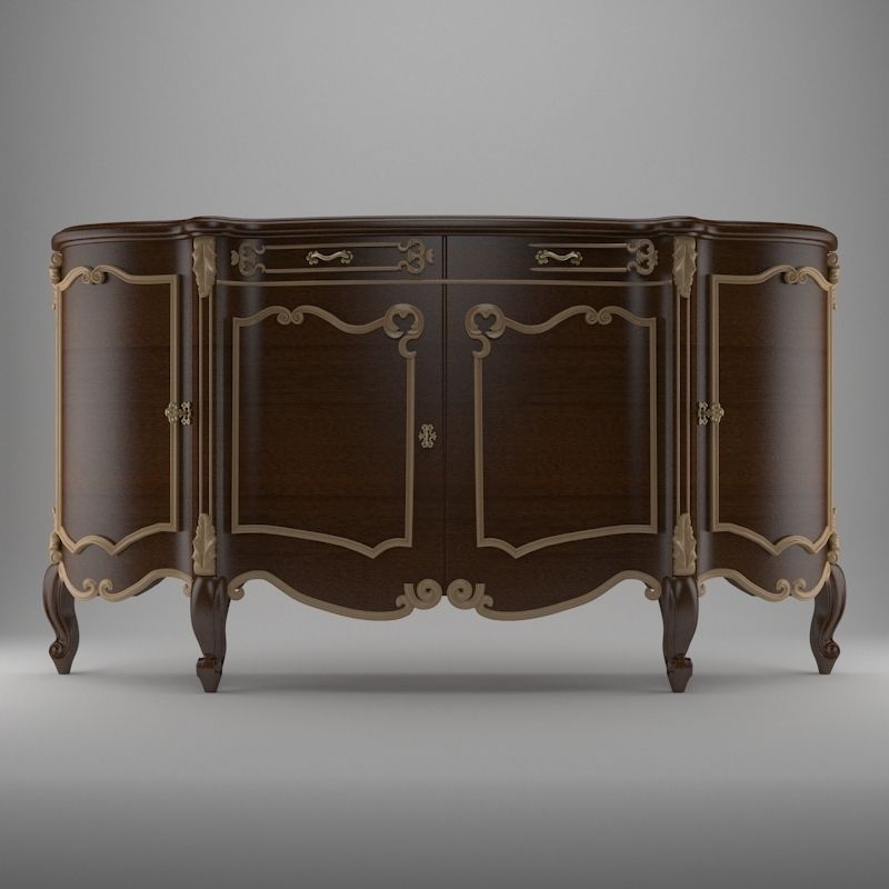 Bedside nightstand 3D model