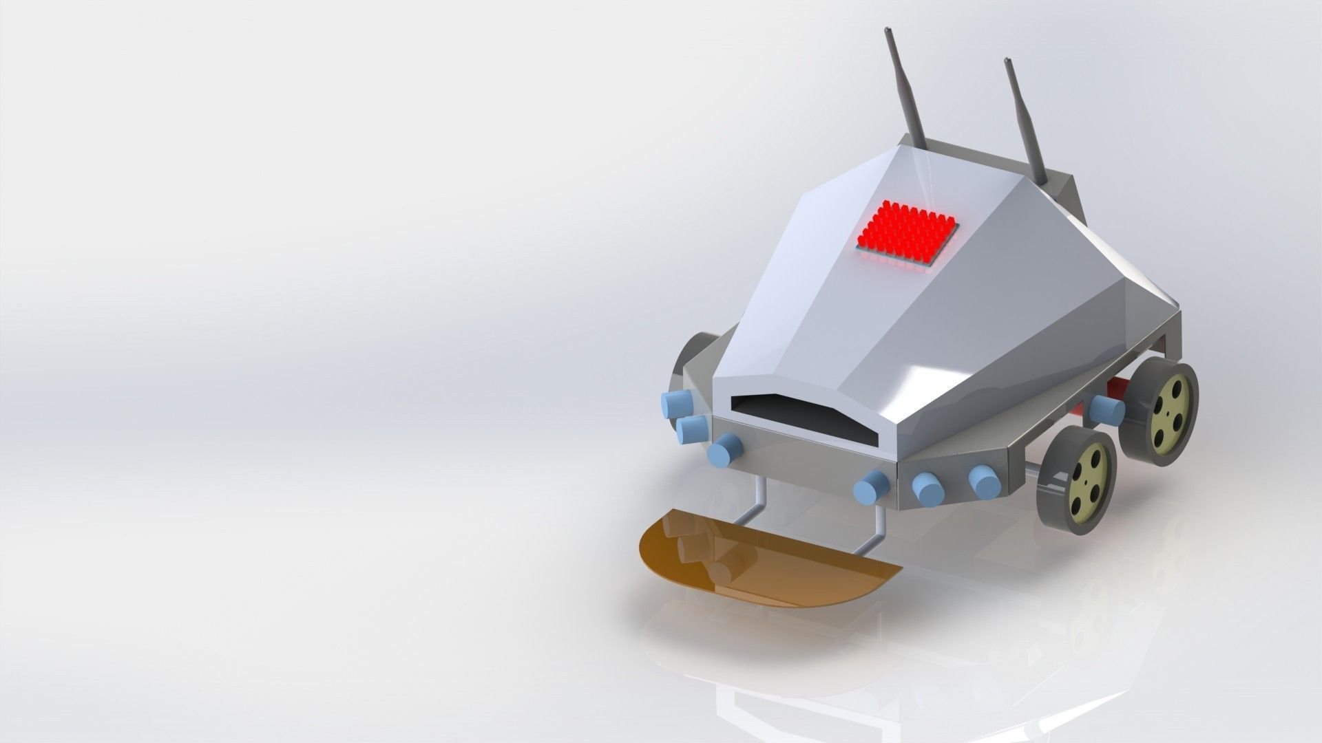 Automatic mine detection robot free 3D model | CGTrader