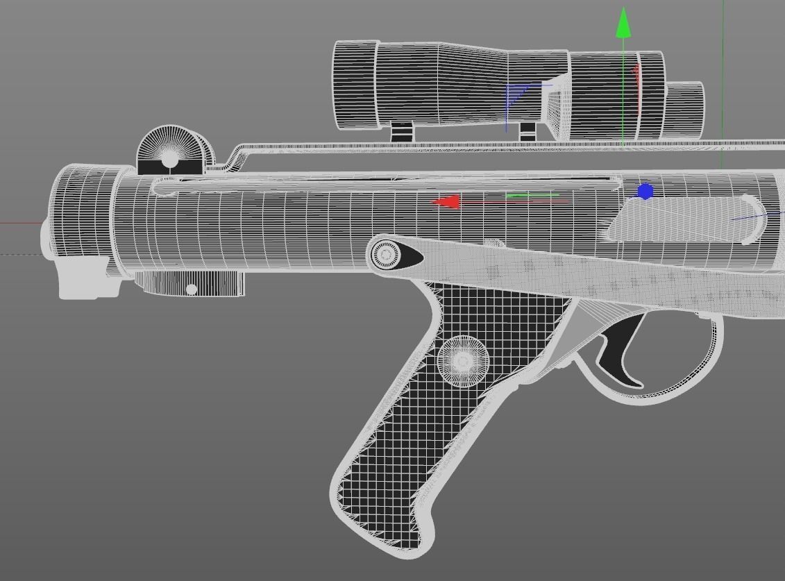 E11 Imperial stormtrooper blaster 3D Model 3DS C4D | CGTrader.com