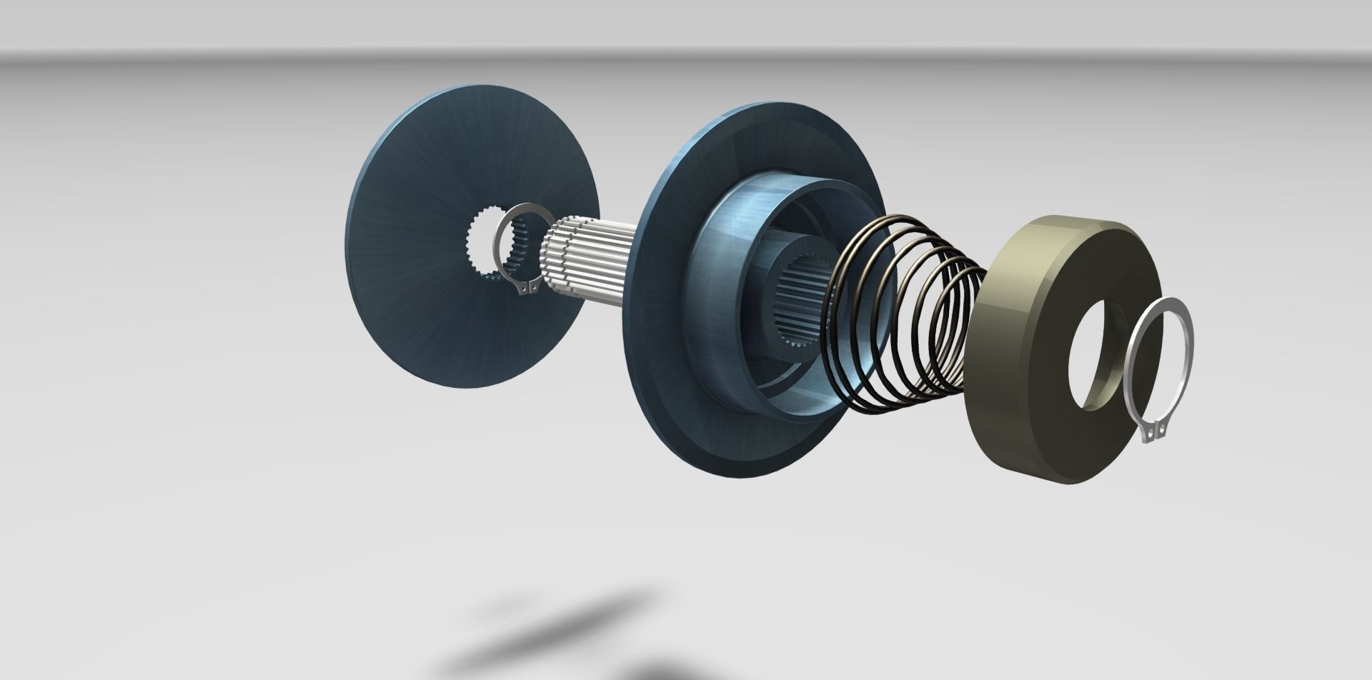 Variable Pulley Spring Mechanism 3D model CGTrader