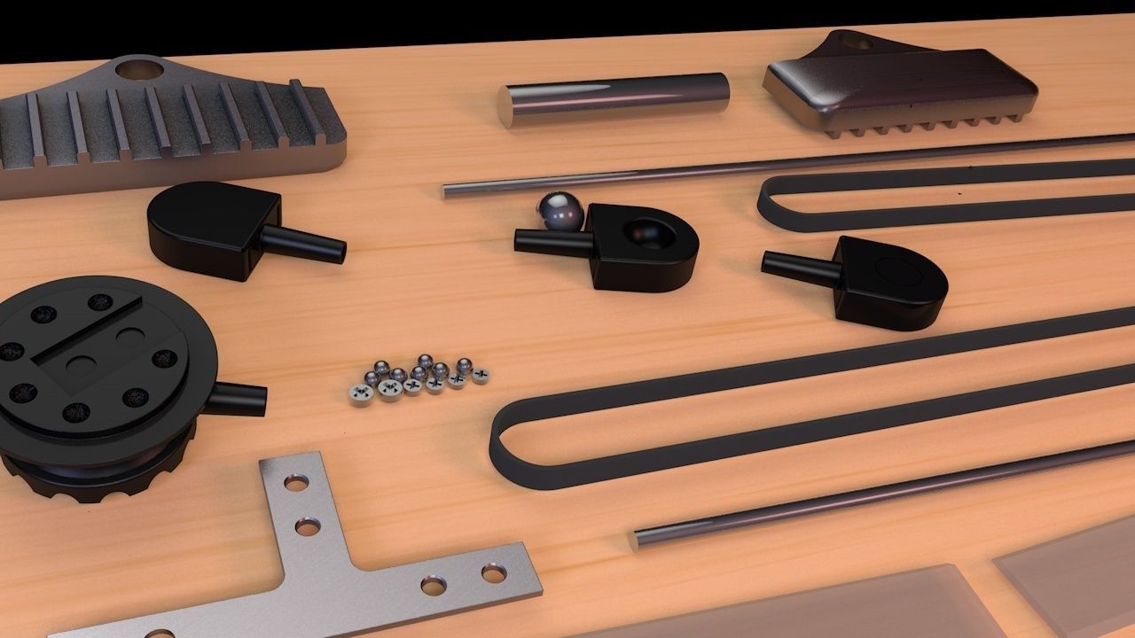 drafting table arm 3D model CGTrader